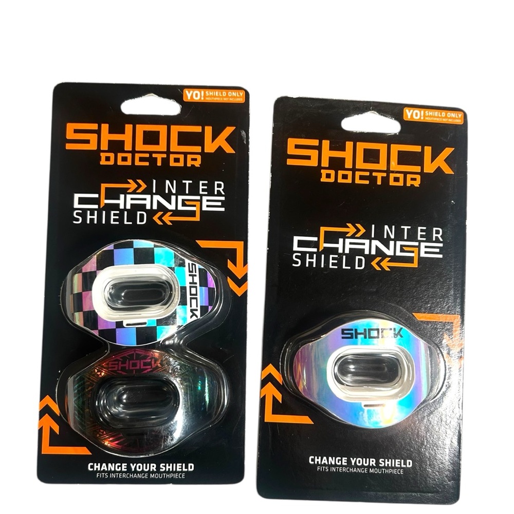 NWT Shock Doctor Youth Interchange Lip Guard Bundle | 3-Pack Shields